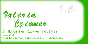 valeria czimmer business card